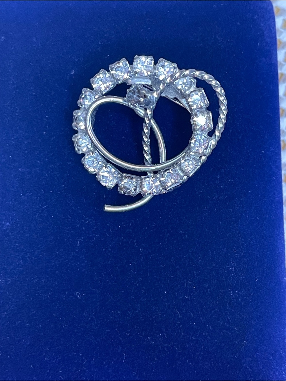 Vintage rhinestone brooch